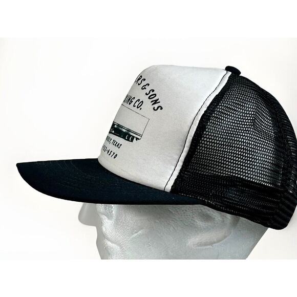 VTG Snapback Trucker Hat M L Smylers & Sons Trucking Company Powderly, Texas Cap - Picture 2 of 8